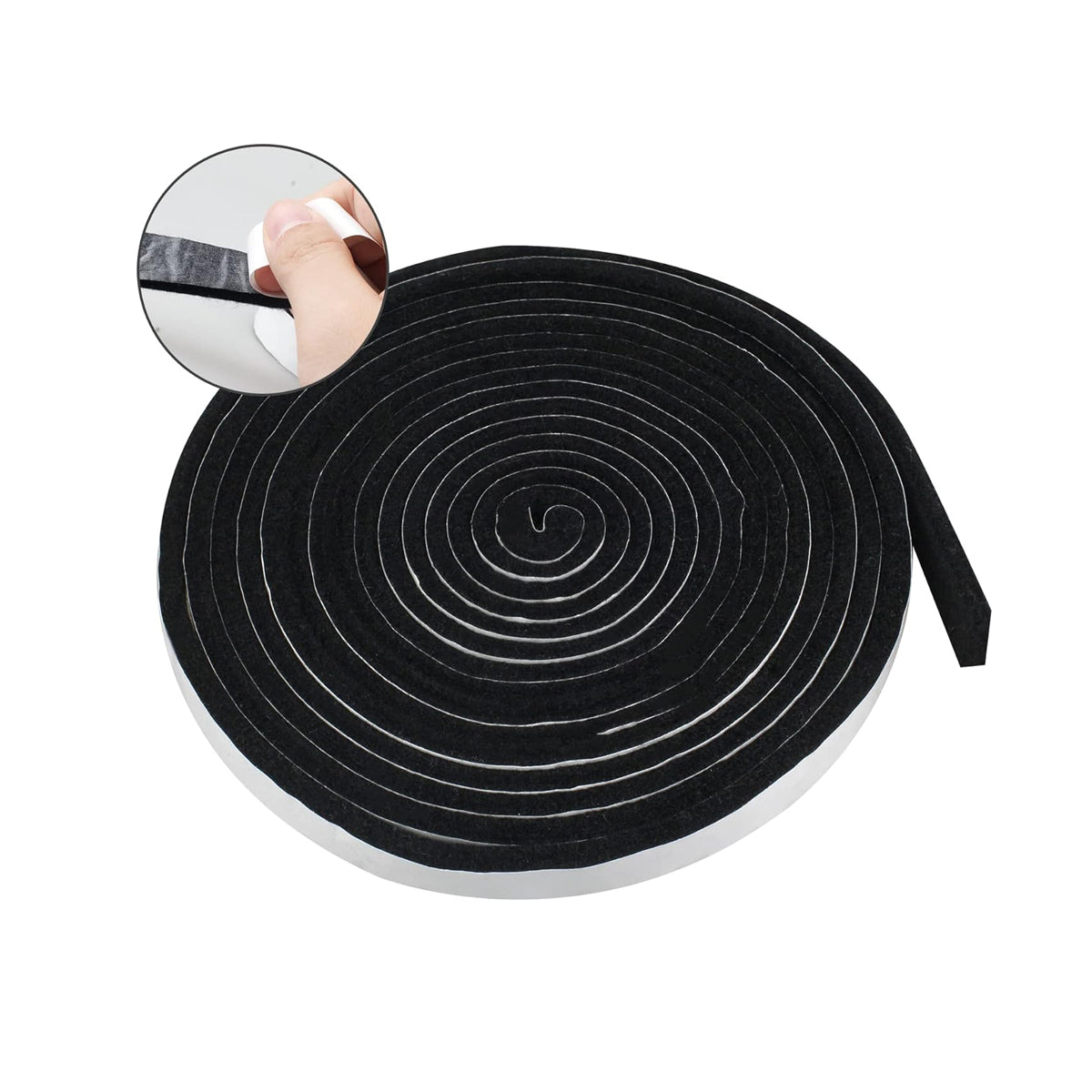 BBQ Vervangingsvilt - Zelfklevend - 450cm x 2cm x 3mm - BBQ Vilt - Geschikt voor o.a. Green Egg, Kamado, Black Bastard