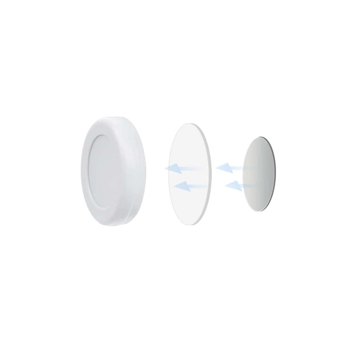Afstandsbediening Houder Magnetisch - 5 Stuks - Wit - AB Houder- Houder voor Afstandsbediening voor aan de Muur - Remote Controll Holder
