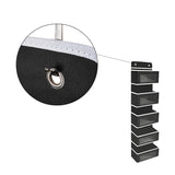Opbergzak voor Deur - 5 Ruime Opbergvakken - 120 cm x 33 cm - Zwart - Deur organizer