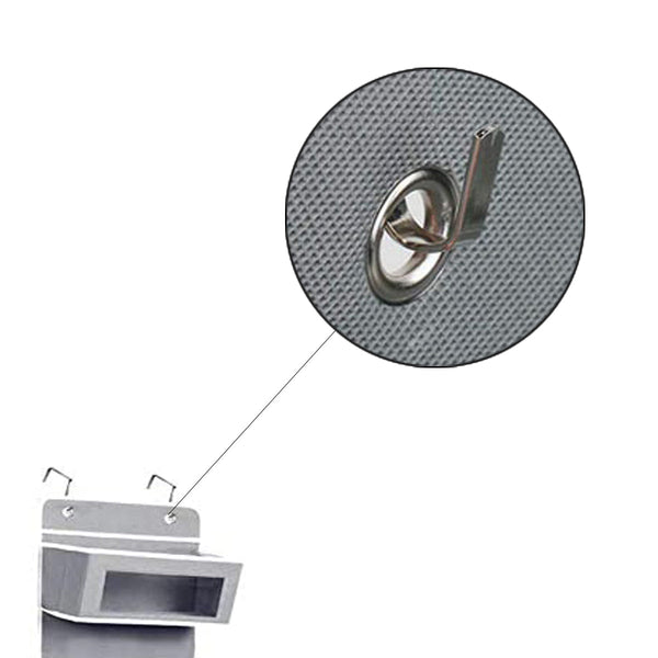 Opbergzak voor Deur - 5 Ruime Opbergvakken - 120 cm x 33 cm - Grijs - Deur organizer
