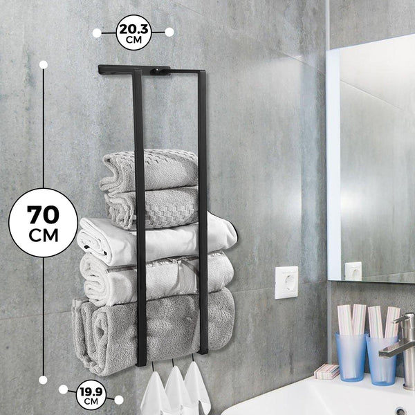 Handdoekrek Zwart