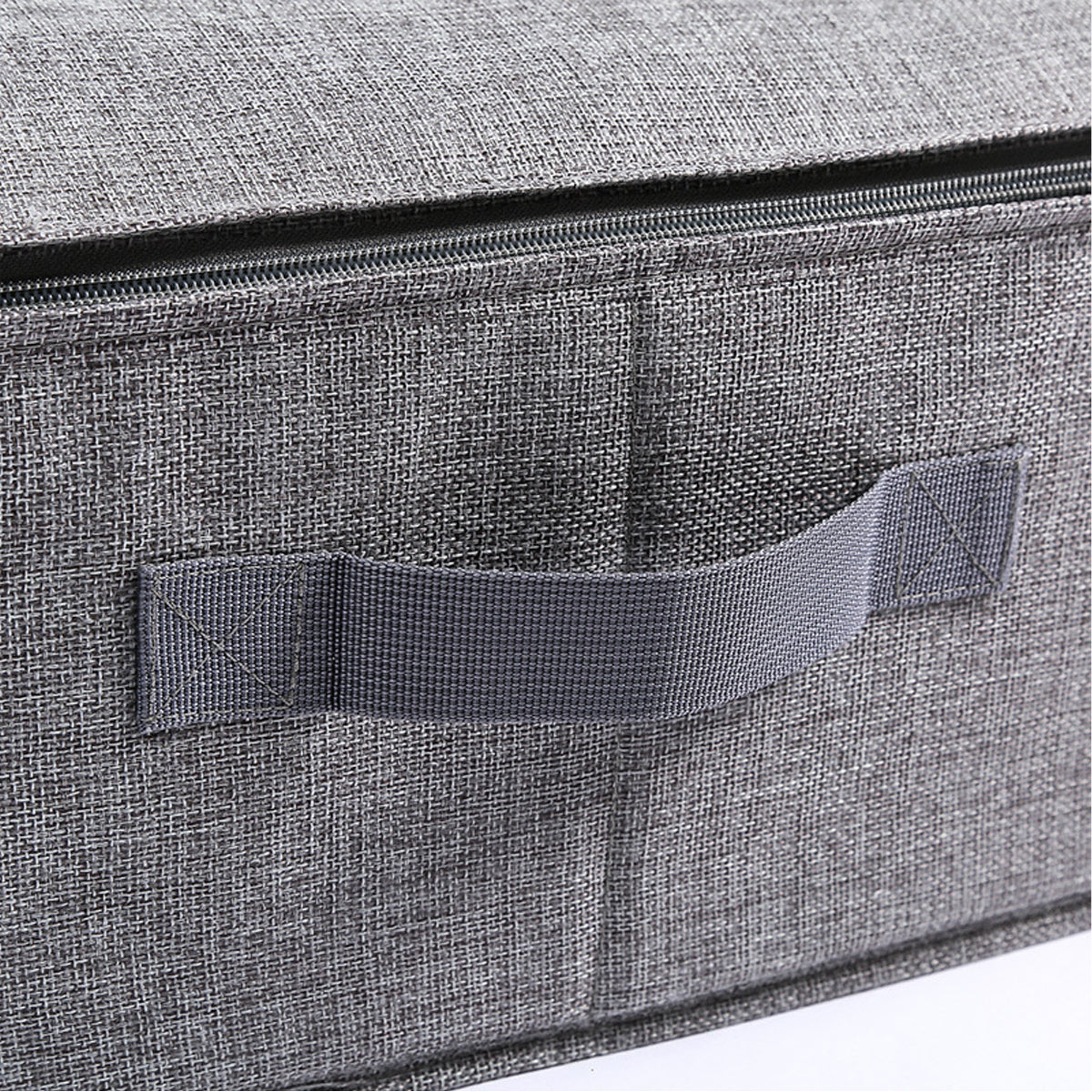 Bed Organizer met verharde bodem - 2 stuks - Ruime Opbergzakken voor Kleding en Dekbedden - Grijs - Opbergtassen voor onder je Bed