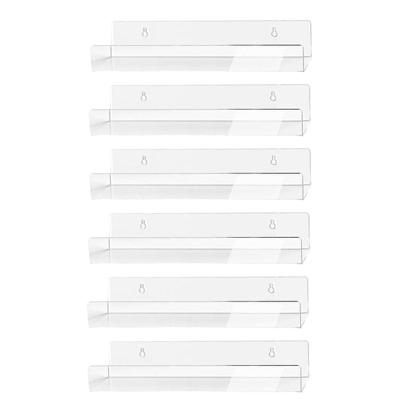 LP houder - 6 stuks - Transparant - Houder voorLP's - LP organizer voor aan de Muur