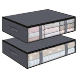 Onderbed opbergtas - 2 stuks - 60x45x15 cm - Kleding of Dekbed opbergen onder het Bed