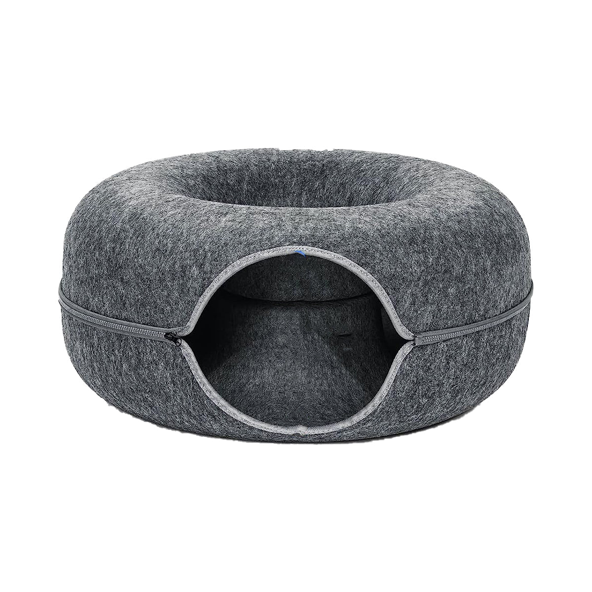 Donutmand voor Katten en Honden - Grijs - Diameter 61 cm - Kattenmand - Hondenmand