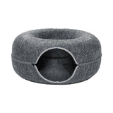 Donutmand voor Katten en Honden - Grijs - Diameter 61 cm - Kattenmand - Hondenmand