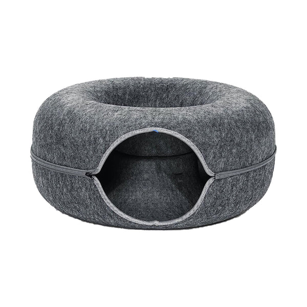Donutmand voor Katten en Honden - Grijs - Diameter 61 cm - Kattenmand - Hondenmand