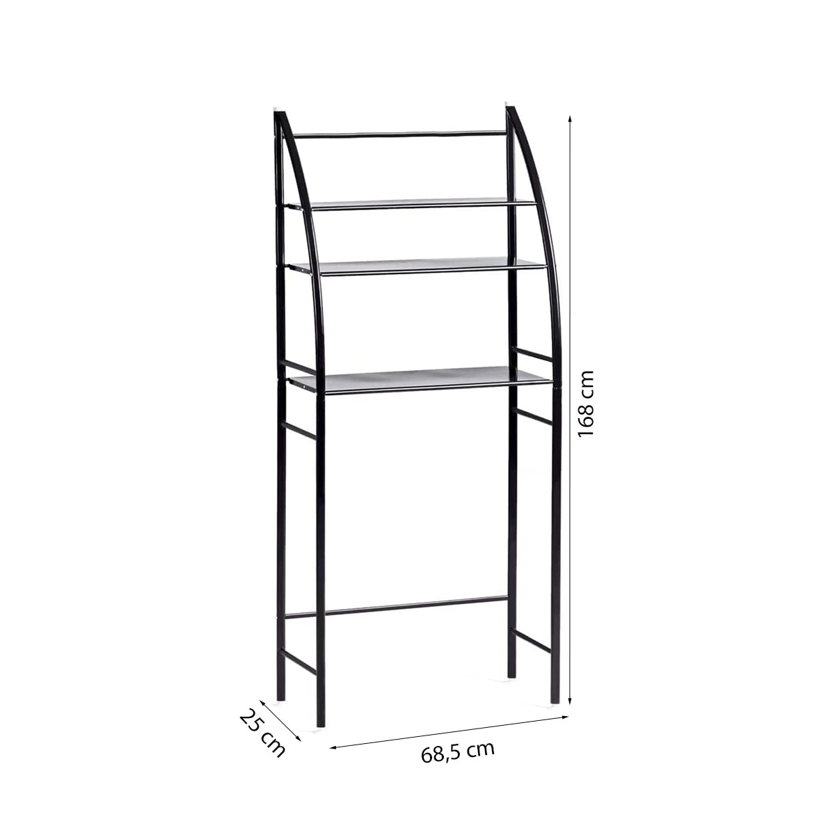 Wasmachine Ombouw - Zwart - Universeel - Wasmachine Organizer - Wasmachine Kast