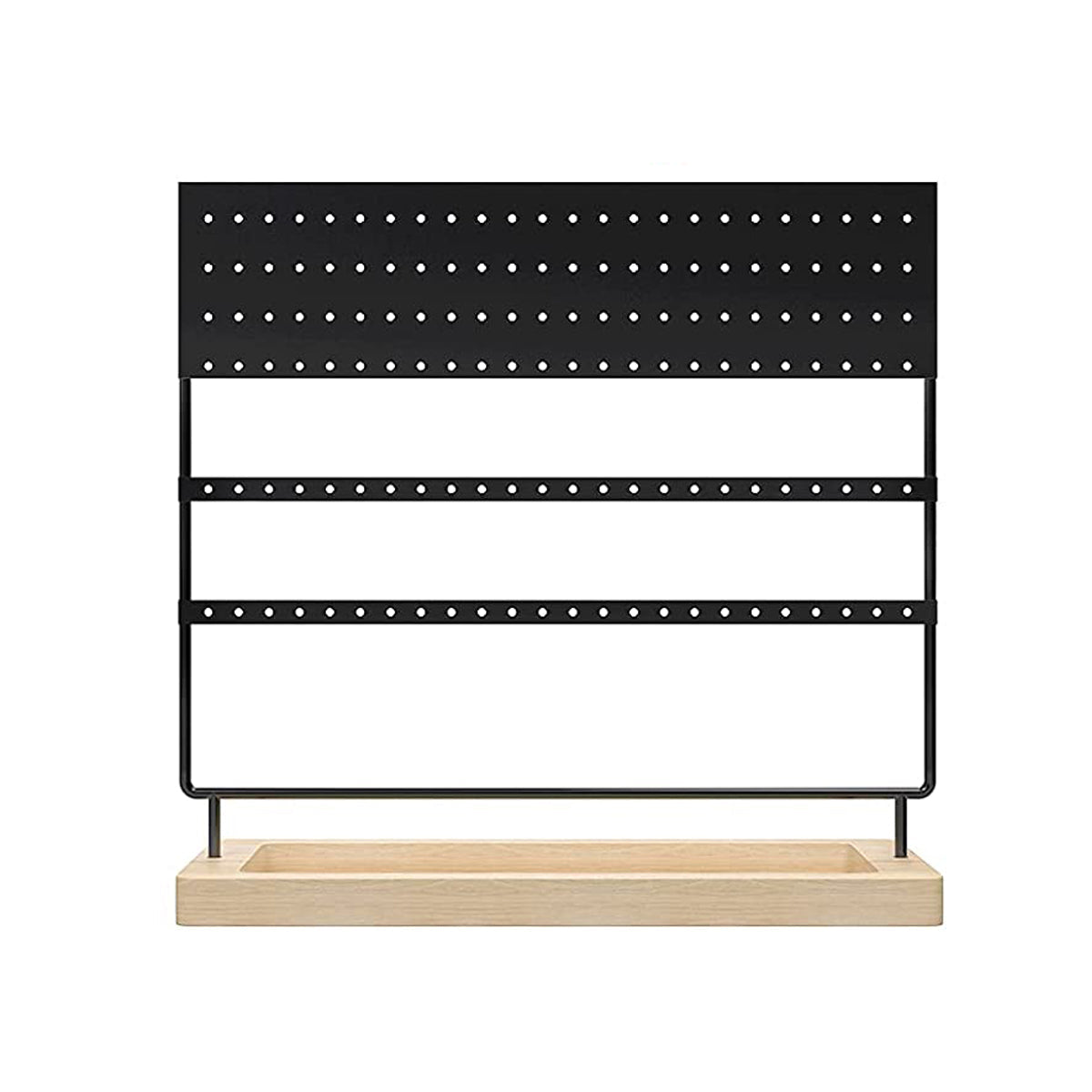 Oorbellenrekje - Zwart - Ruimte voor 144 oorbellen - Oorbellenhouder - Oorbellen Display - Oorbellenrekje sieradenrek