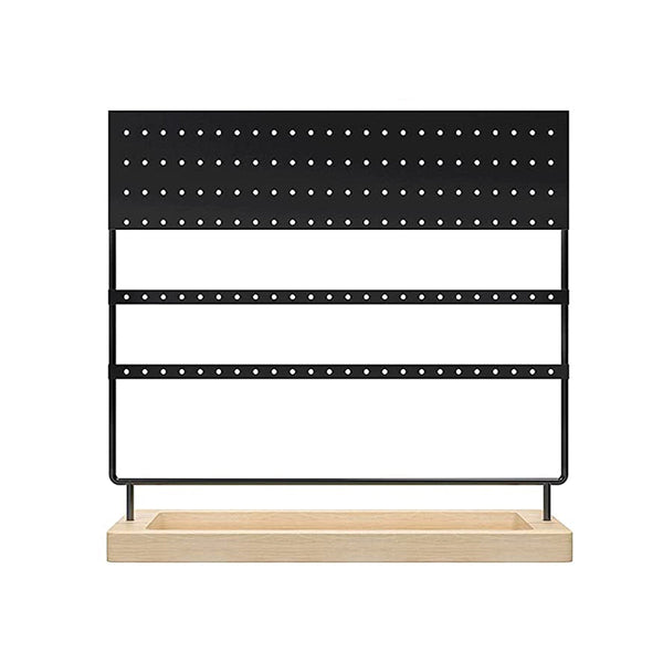 Oorbellenrekje - Zwart - Ruimte voor 144 oorbellen - Oorbellenhouder - Oorbellen Display - Oorbellenrekje sieradenrek