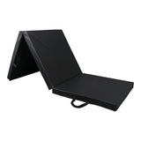 Sportmat Opvouwbaar - Zwart - 180 x 60 x 5 cm - Extra Dik - Opvouwbare Yogamat - Inklapbare Fitnessmat - Vloermat voor Yoga, Meditatie, Sport en Turnen - Turnmat