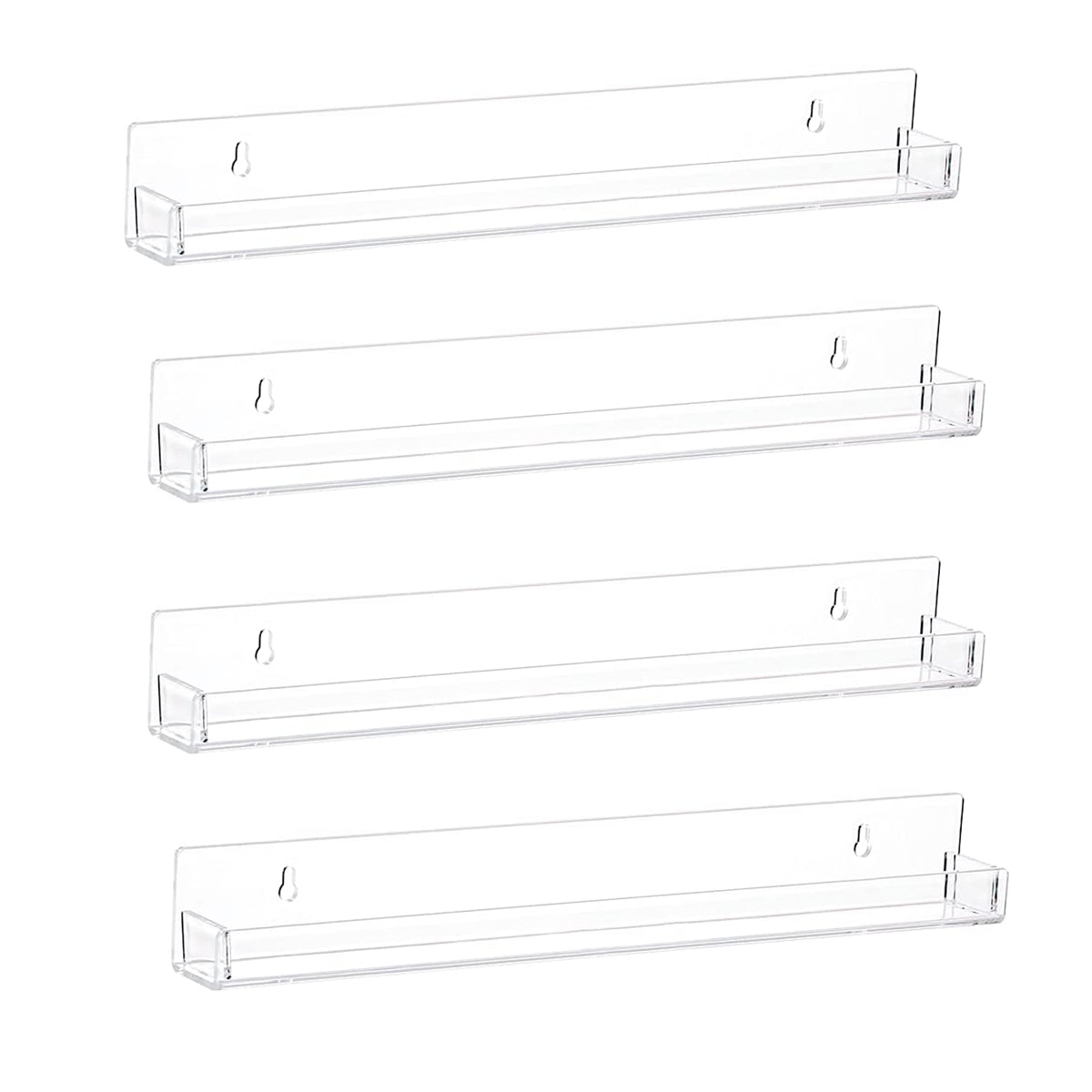 Nagellak houder - 4 stuks - Transparant - Houder voor Nagellak potjes - Nagellak organizer voor aan de Muur