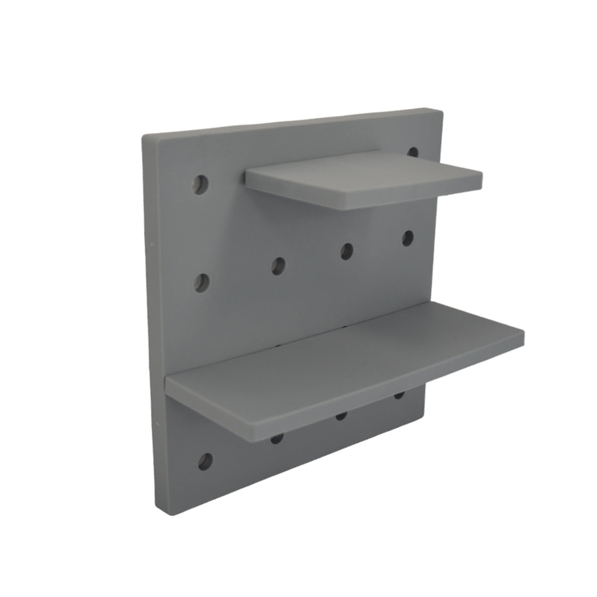 Wandplank Zelfklevend - 22 cm x 22cm - Verstelbaar - Grijs - Zelf Samen te Stellen