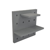 Wandplank Zelfklevend - 22 cm x 22cm - Verstelbaar - Grijs - Zelf Samen te Stellen