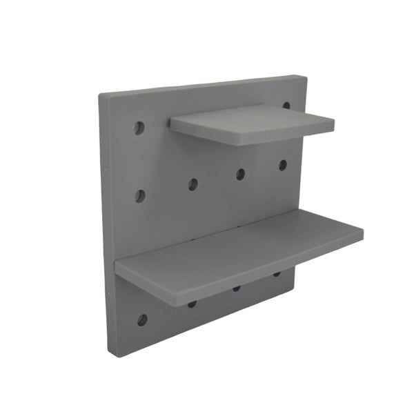 Wandplank Zelfklevend - 22 cm x 22cm - Verstelbaar - Grijs - Zelf Samen te Stellen
