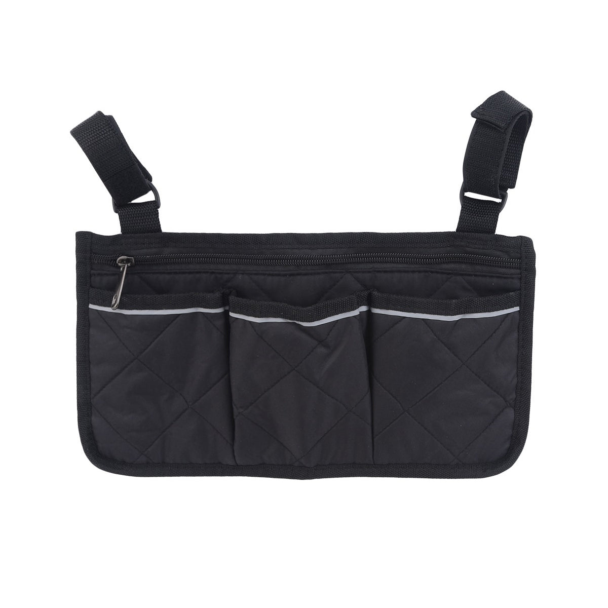 Rolstoeltas - Zwart - Armleuning Rolstoeltas - Waterafstotende Opbergtas voor Rolstoel - Rolstoel Organizer