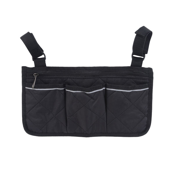 Rolstoeltas - Zwart - Armleuning Rolstoeltas - Waterafstotende Opbergtas voor Rolstoel - Rolstoel Organizer