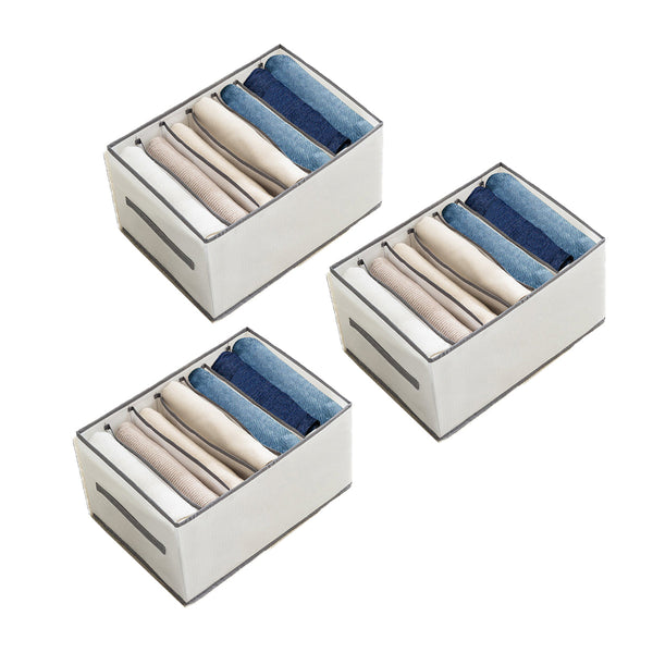 Kleding organizer - 3 stuks - Wit - Opberger voor Broeken, T-shirts, Overhemden en Topjes