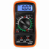 Digitale Multimeter – Spanningsmeter - Voltmeter - Ohmmeter – AC-DC Meter – LCD Display met Backlight – Inclusief Meetpennen & Opbergcase – Voor Elektronica, Auto & Huishoudelijk Gebruik