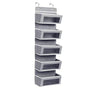 Opbergzak voor Deur - 5 Ruime Opbergvakken - 120 cm x 33 cm - Grijs - Deur organizer