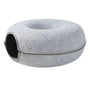 Donutmand voor Katten en Honden - Licht Grijs - Diameter 61 cm - Kattenmand - Hondenmand