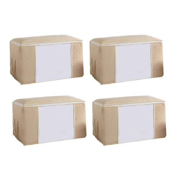 Hoogwaardige Opbergtas voor Kleding - 4 Stuks - Wit - Organizer voor Dekbed