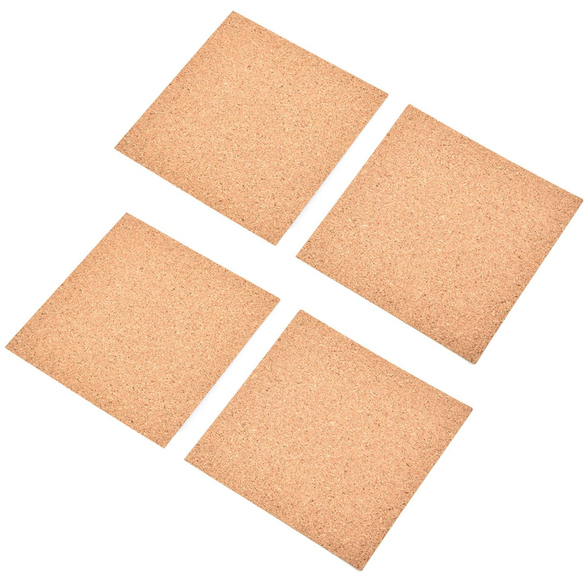 Kurk prikbord Vierkant - Zelfklevend - 4 stuks - 30 x 30 x 0,7 cm
