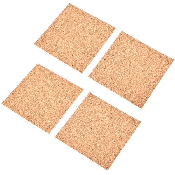 Kurk prikbord Vierkant - Zelfklevend - 4 stuks - 30 x 30 x 0,7 cm