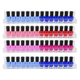 Nagellak houder - 4 stuks - Transparant - Houder voor Nagellak potjes - Nagellak organizer voor aan de Muur