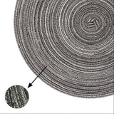Placemat - 2 stuks - Placemat 38 cm - Grijs