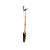 Stoffer en Blik met Lange Steel - 87 cm - Oranje - Zwart - Stoffer en Blik op Steel - Stoffer Lang