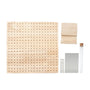 Haakbord - Hout - Complete set met 5 Naalden en 20 Pinnen - Blokkeerbord