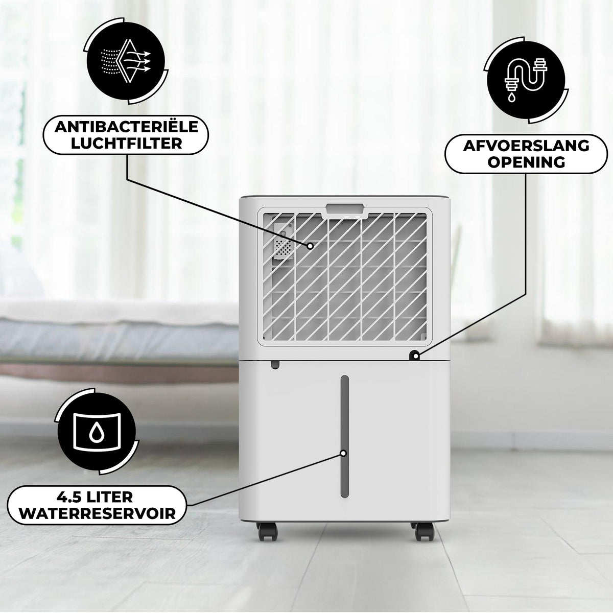 Vonia Luchtontvochtiger 20L