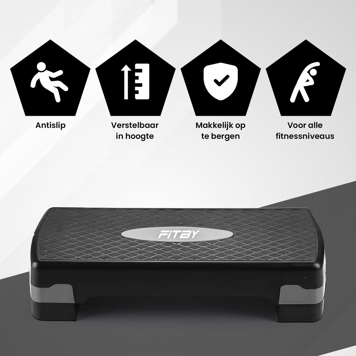 Aerobic Step Zwart-Grijs