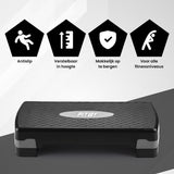 Aerobic Step Zwart-Grijs