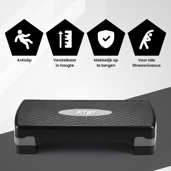 Aerobic Step Zwart-Grijs