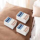 Kleding organizer - 3 stuks - Wit - Opberger voor Broeken, T-shirts, Overhemden en Topjes