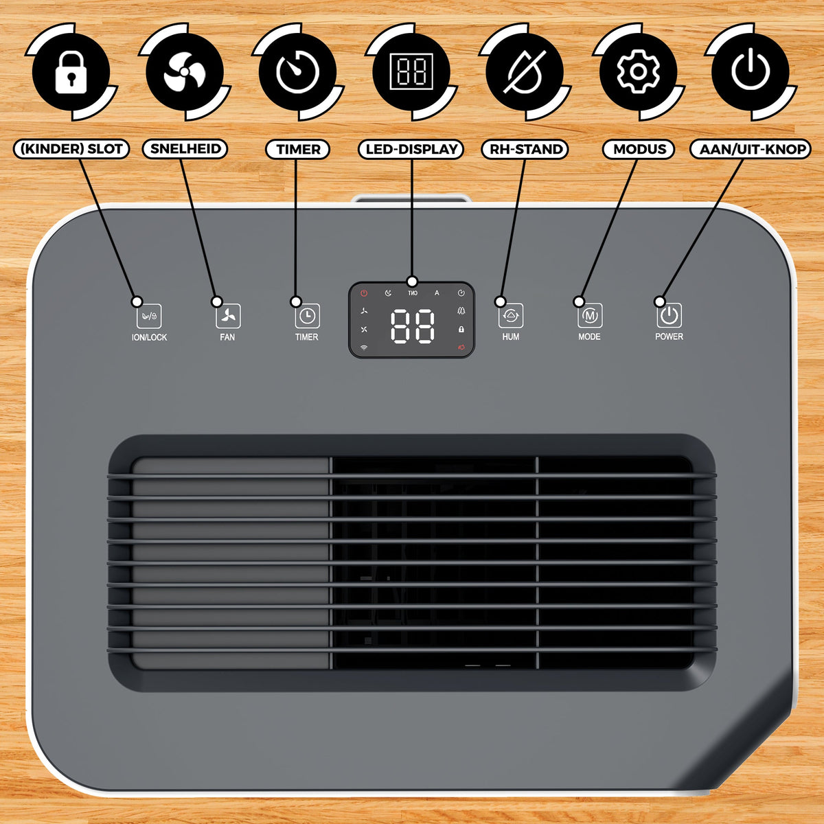 Vonia Luchtontvochtiger 16L