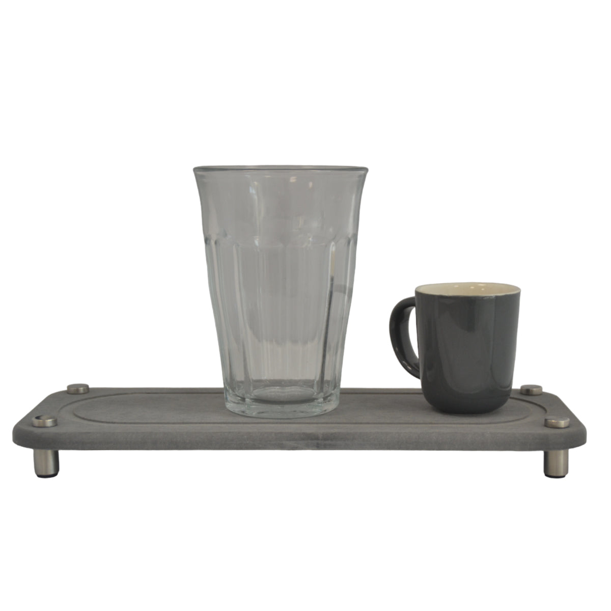 Sink Organizer - Grijs - 28 x 11 cm - Home Sink Organizer - Badkamerplankje - Gootsteen Organizer