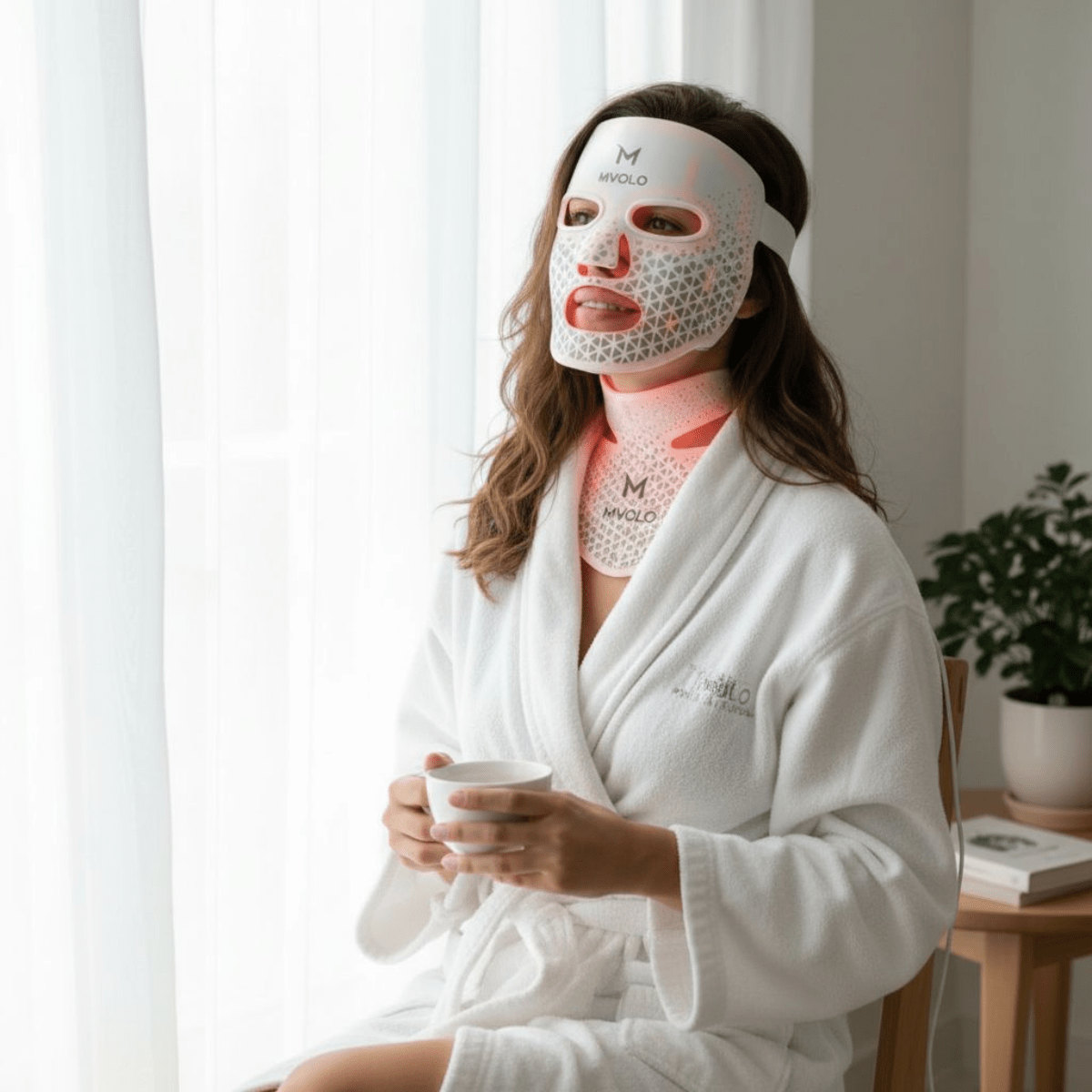 LED Face Mask + Halsmasker