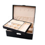 Juwelendoos XL - Zwart - 23 x 17 x 9 cm - Sieradendoos - Oorbellen Rekje - Oorbellen Organiser - Sieraden Organiser