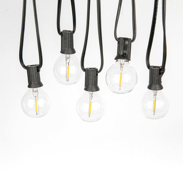 Prikkabel Buiten 15,3 Meter – 25 LED Lampen – Koppelbare Lichtsnoer Buiten – Waterdichte Tuinverlichting – Warm Wit – Sfeerverlichting voor Tuin, Balkon, Terras & Overkapping