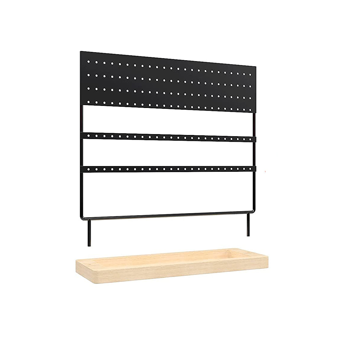 Oorbellenrekje - Zwart - Ruimte voor 144 oorbellen - Oorbellenhouder - Oorbellen Display - Oorbellenrekje sieradenrek