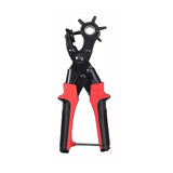 Gaatjestang voor Riem en Leder - Rood - Professionele Gaatjestang - Ponstang - Revolvertang - Gatentang - Perforatietang