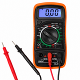 Digitale Multimeter – Spanningsmeter - Voltmeter - Ohmmeter – AC-DC Meter – LCD Display met Backlight – Inclusief Meetpennen & Opbergcase – Voor Elektronica, Auto & Huishoudelijk Gebruik
