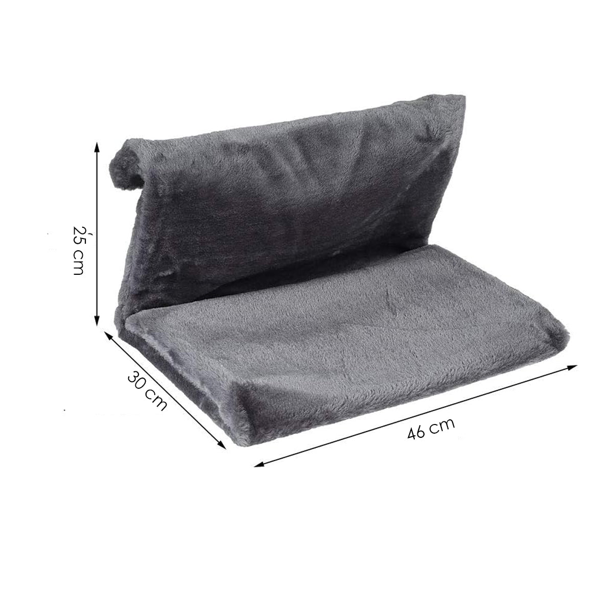 Kattenmand Radiator - Grijs - Tot 5 KG - Hangende Kattenmand voor aan de Verwarming - Kattenhangmat