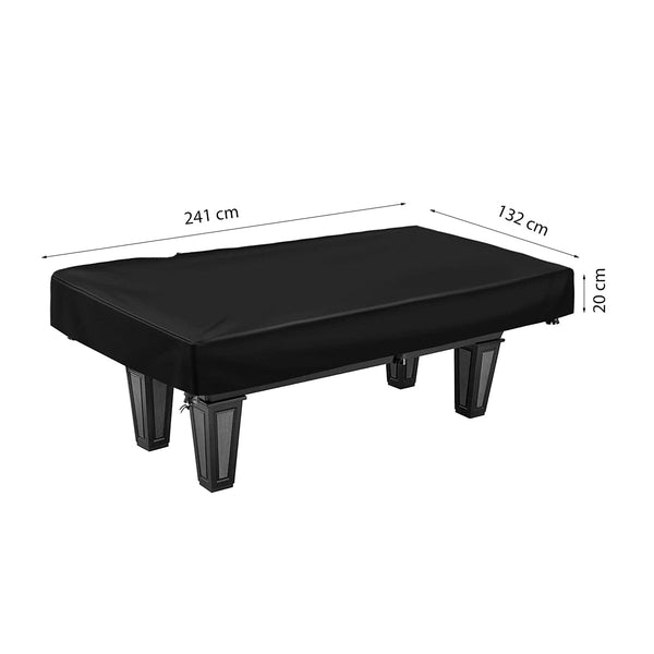 Pooltafel Afdekhoes - 7-Foot - Zwart - Biljarttafel Beschermhoes - Waterdichte afdekhoes voor Pooltafels en Biljarttafels