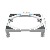 Wasmachine verhoger - Verstelbaar - Universeel - Transportroller - Wasmachine Ombouw - Wasmachinehouder - Wasmachine verhoger