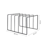 LP Opbergsysteem - Zwart - LP Kast - LP Houder - Lp Opbergrek - Langspeelplaat Organizer - Elpee Opbergsysteem