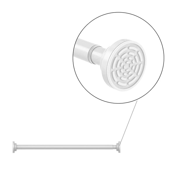 Douchestang Uitschuifbaar - Wit - 120 cm tot 215 cm - Universeel - Douchestang zonder Boren - Douchestang Verstelbaar